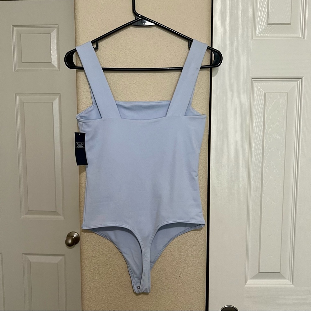 A&F Light Blue Square Neck Bodysuit - Picture 4 of 10